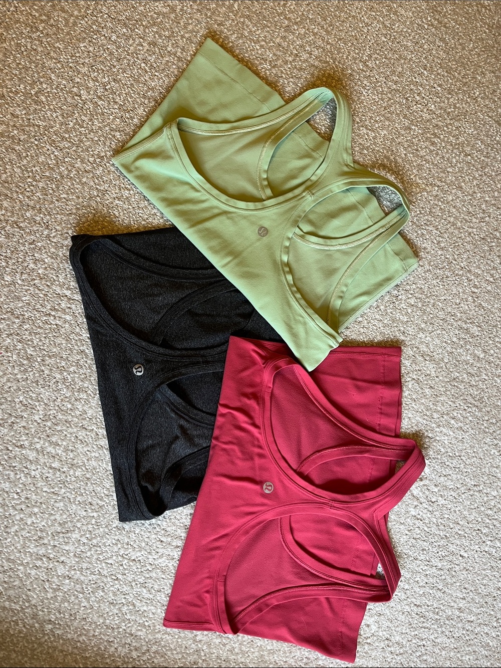 BUNDLE — Lululemon cool racerback cropped tanks